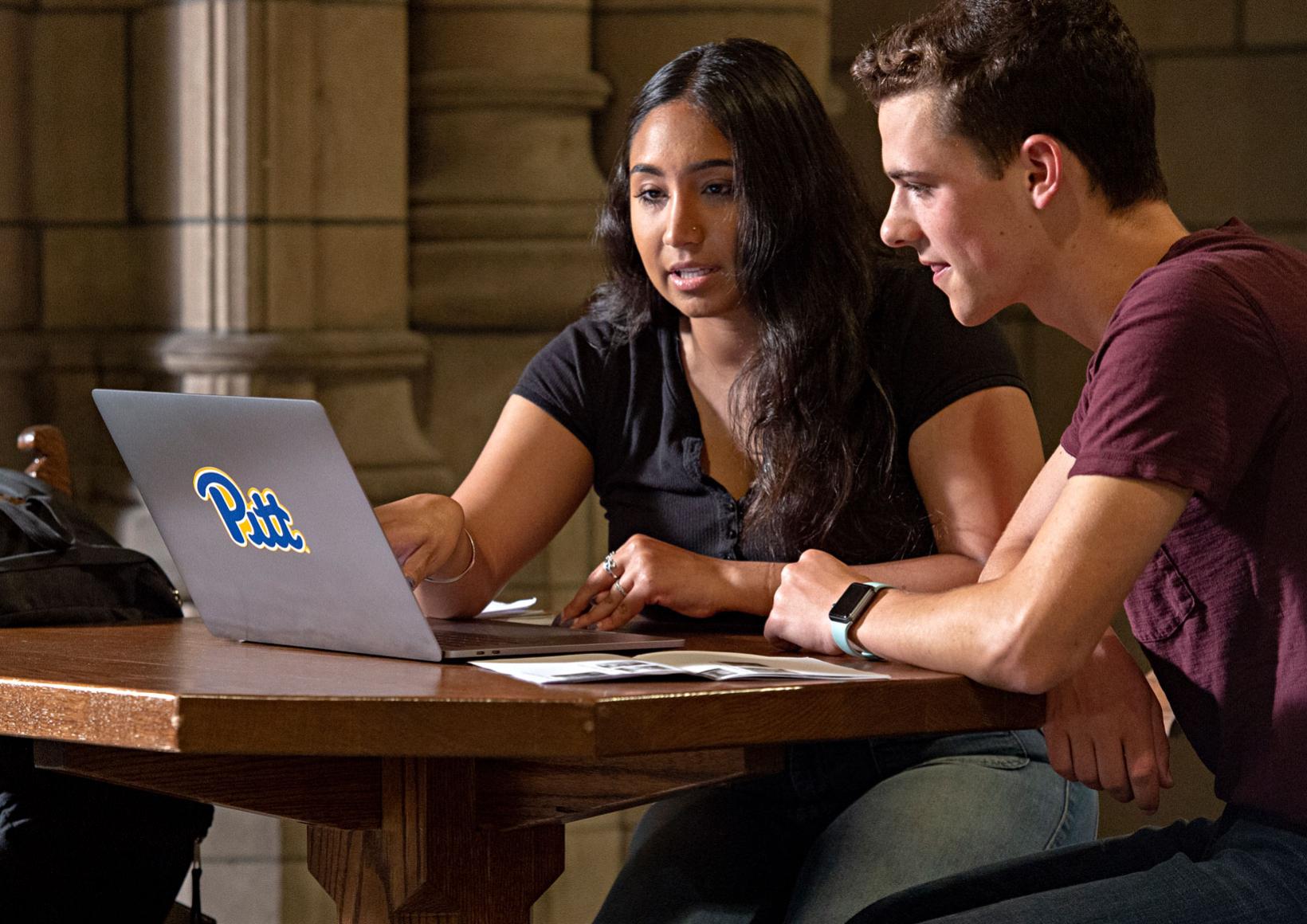 Prospective Students with Laptop